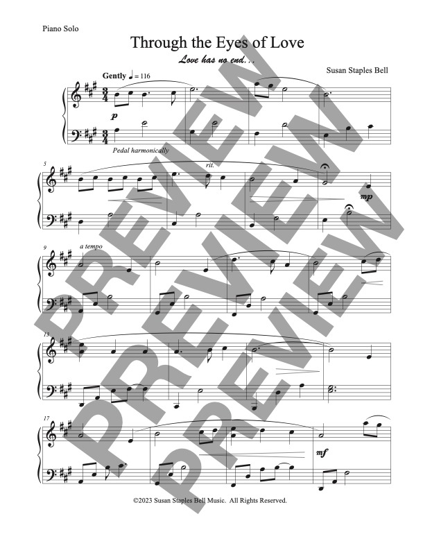 Through the Eyes of Love, Solo - Image 2