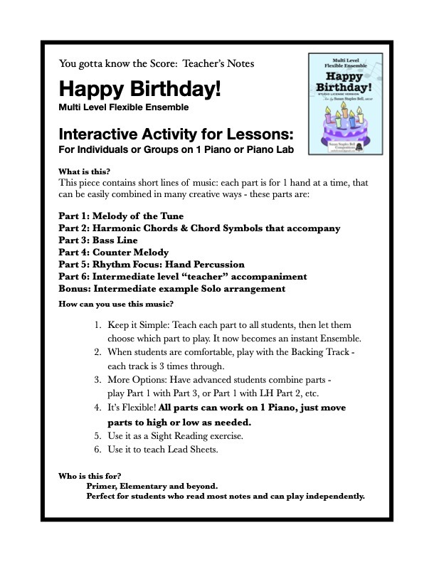 Happy Birthday, Flexible Ensemble - Image 5