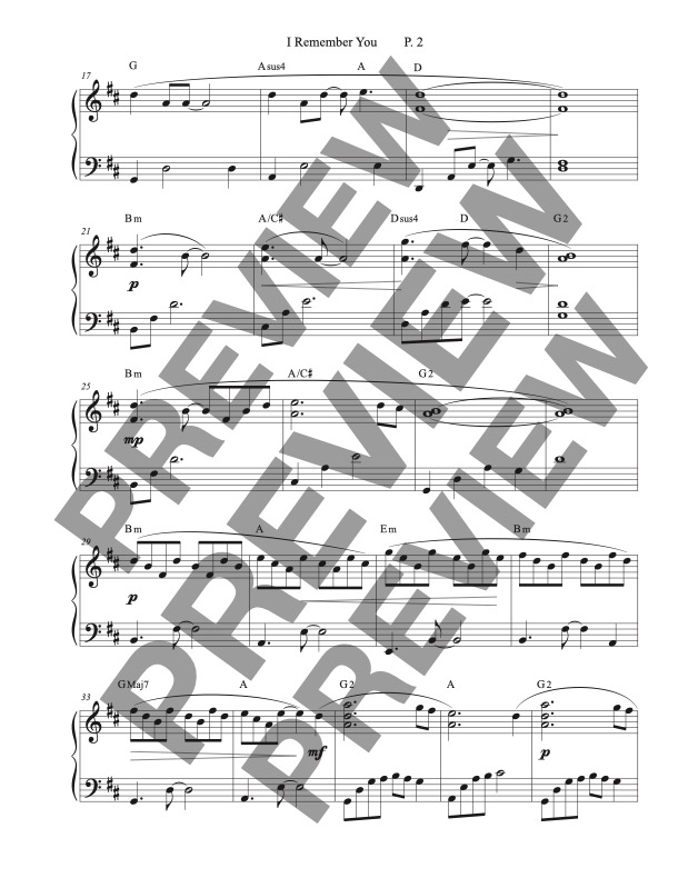 I Remember You, Pop Solo - Image 3