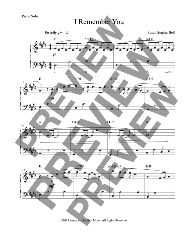 I Remember You, Pop Ballad, 5 Key Collection - Image 4