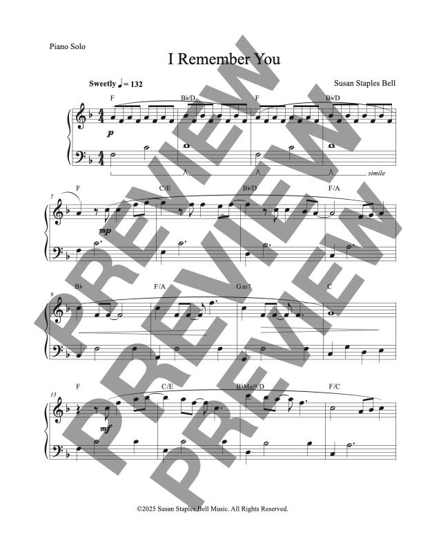 I Remember You, Pop Ballad, 5 Key Collection - Image 5