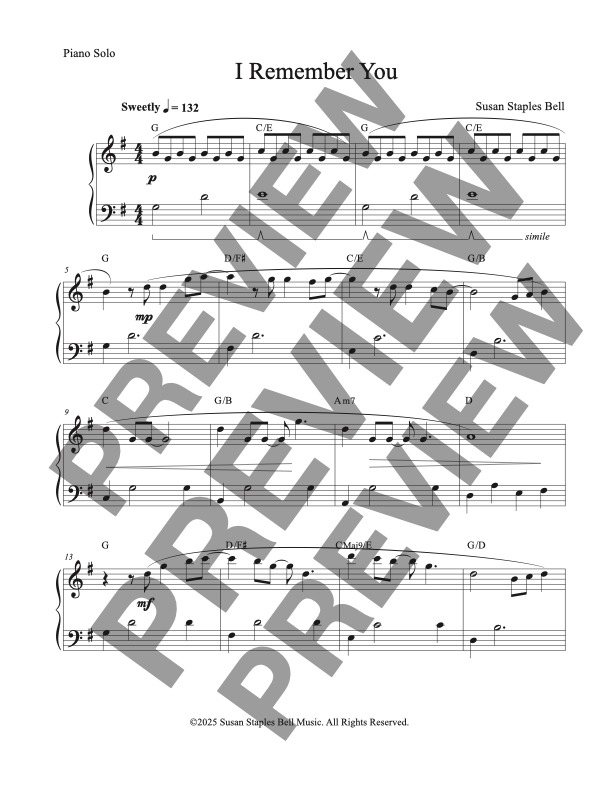 I Remember You, Pop Ballad, 5 Key Collection - Image 6