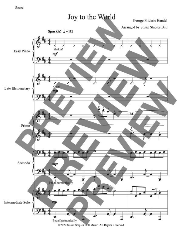 Joy to the World, Multi Level Ensemble - Image 4