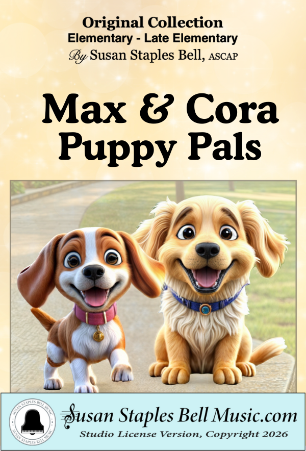 Max and Cora – Puppy Pals. A Musical Storybook with 10 Pieces