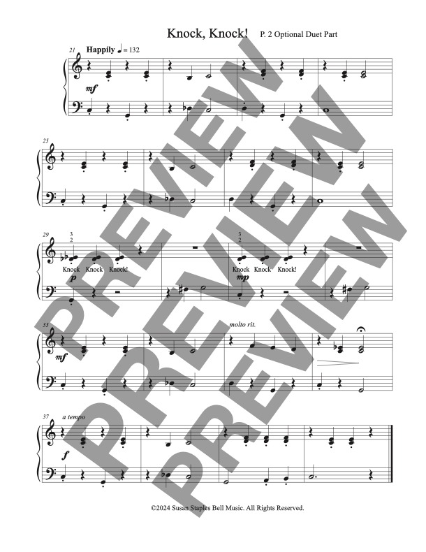 Piano Pranks, 8 Fun Solos for Elementary, Inspired by Jokes - Image 4