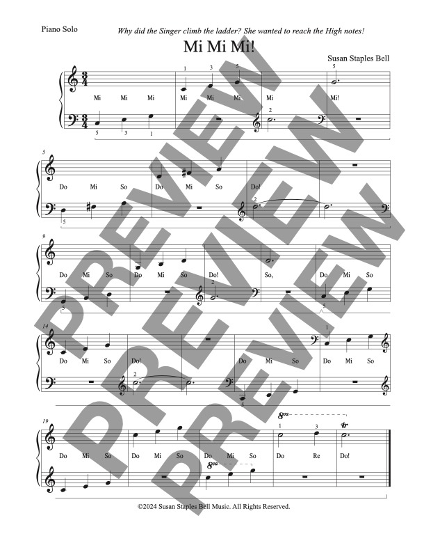 Piano Pranks, 8 Fun Solos for Elementary, Inspired by Jokes - Image 9