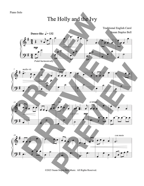 The Holly and the Ivy, Solo - Image 2