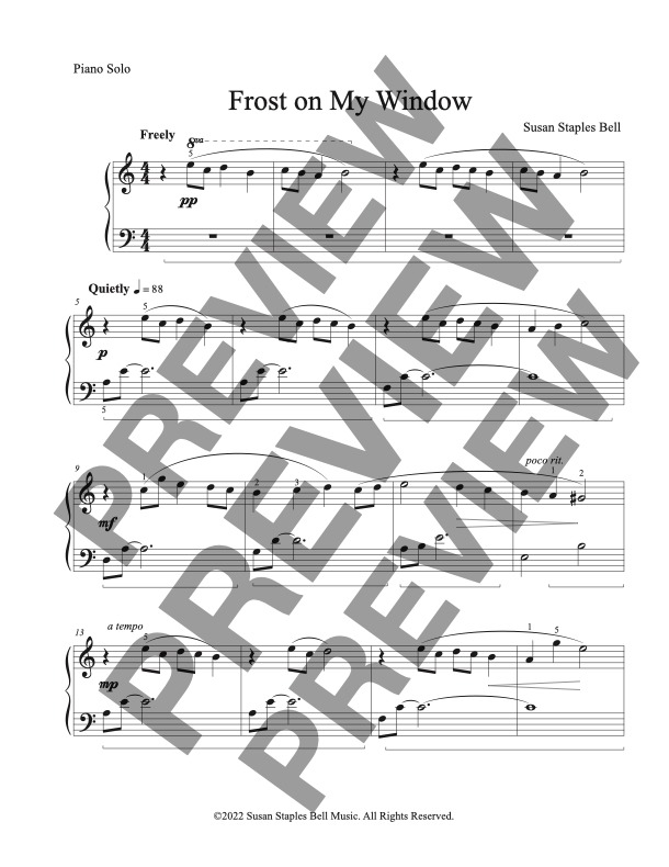 Frost on My Window, Solo - Image 2