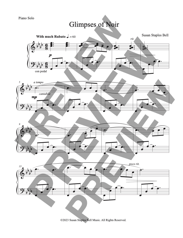 Glimpses of Noir, Solo