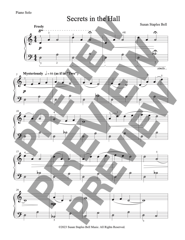 Secrets in the Hall, Solo - Image 2