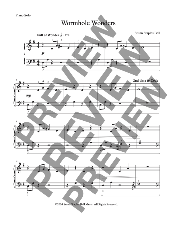 Wormhole Wonders, Piano Solo