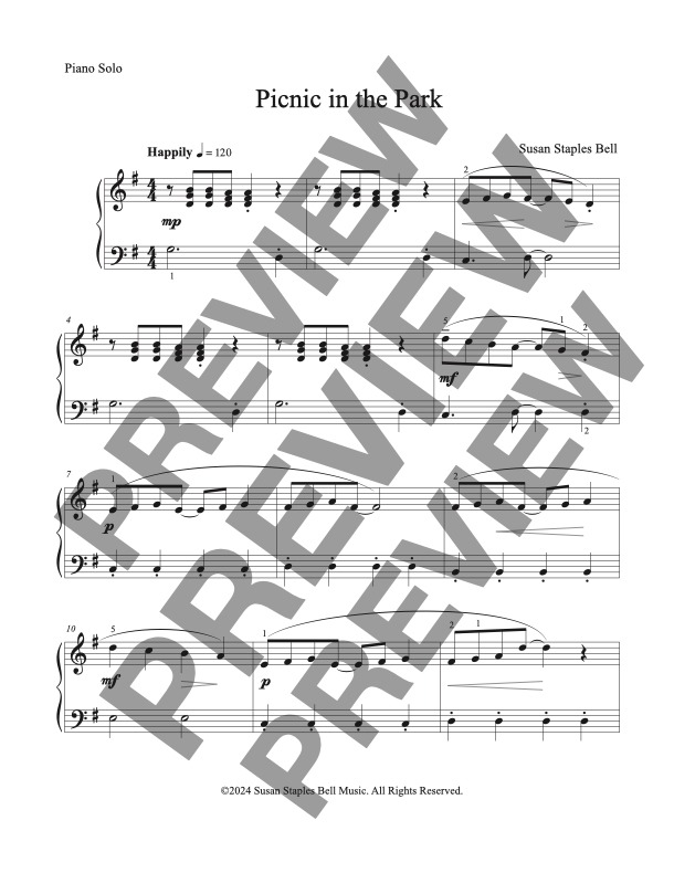 Picnic in the Park, Piano Solo - Image 2