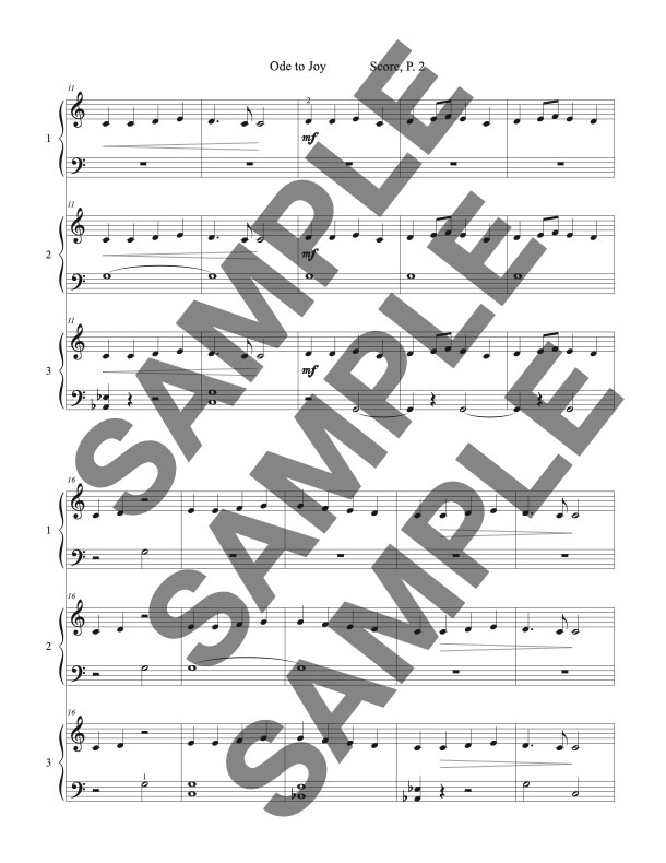 Ode to Joy, Piano Trio, Multi Level - Image 3