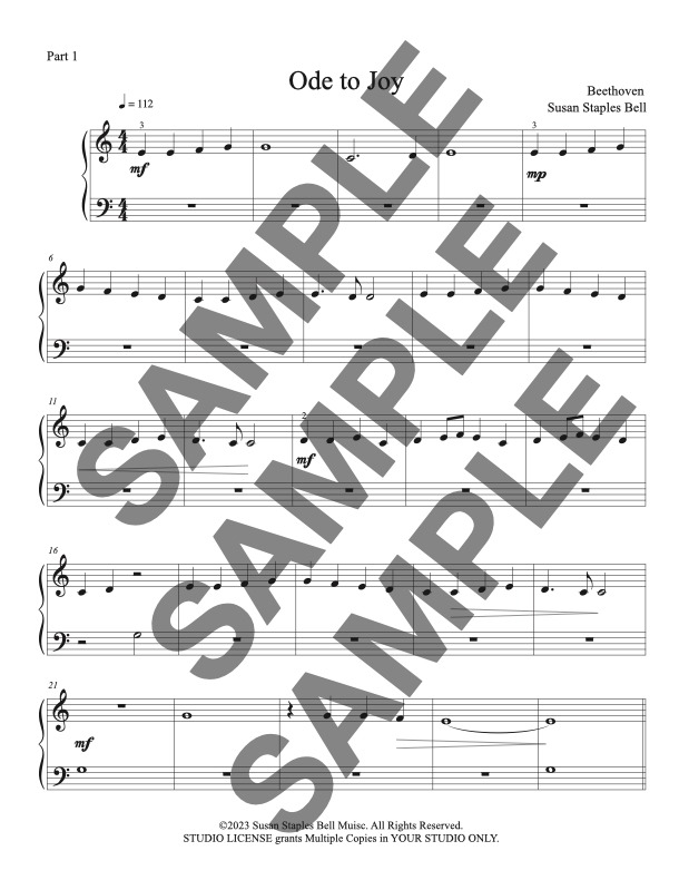 Ode to Joy, Piano Trio, Multi Level - Image 4