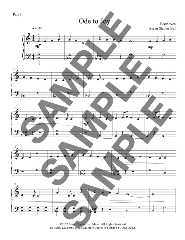 Ode to Joy, Piano Trio, Multi Level - Image 6