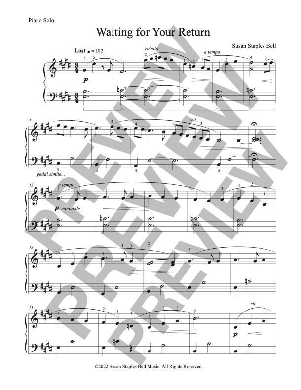 Waiting for Your Return, Solo