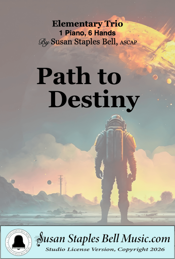 Path to Destiny, Epic Elementary Trio – 1 Piano, 6 Hands