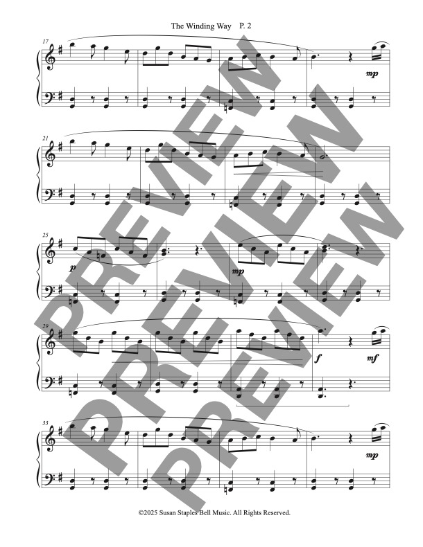 The Winding Way, Piano Solo - Image 3